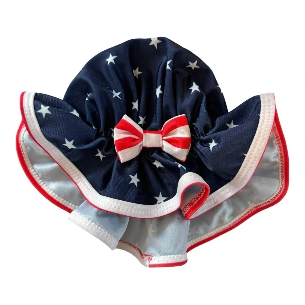 Red White and Blue American Flag Hat